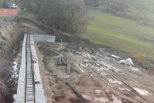 Getto di Magrone e Cordolo con Ferri di Ripresa SP187 Trignina